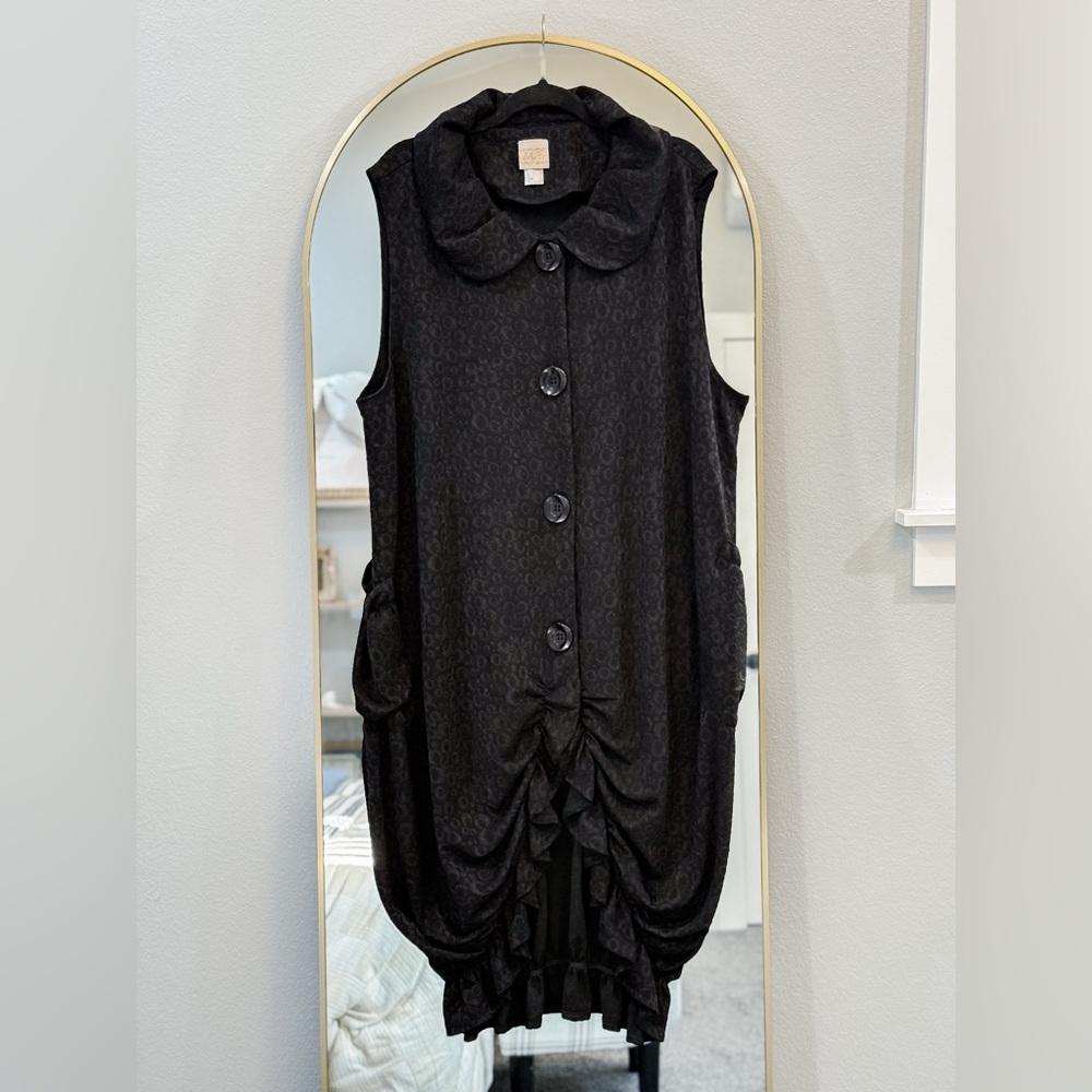 Zadie B’s Fashions Zoey Black Jacquard Vest